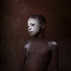 Enfant au talc, Winneba, Ghana